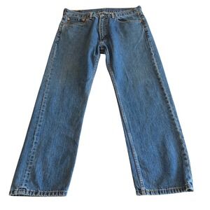 Levis 505 Jeans Mens 36x30 (Fit 33x28) Regular Fit Straight Leg Medium Wash Blue